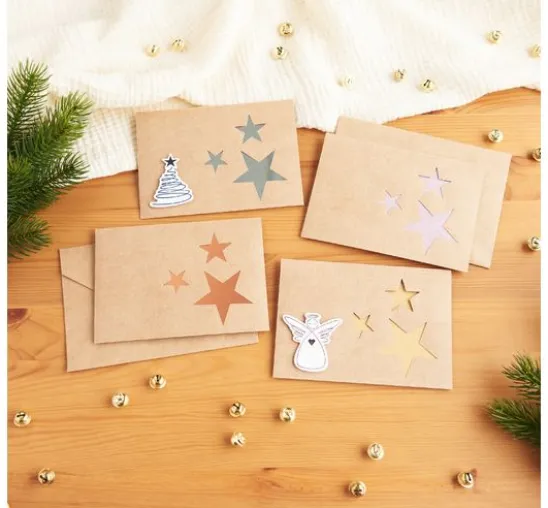 Metallic- und Glitzerpapier-Mix, A4, 32 Blatt