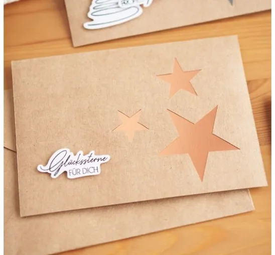 Metallic- und Glitzerpapier-Mix, A4, 32 Blatt