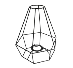 Metall-Lampenschirmrahmen, schwarz beschichtet