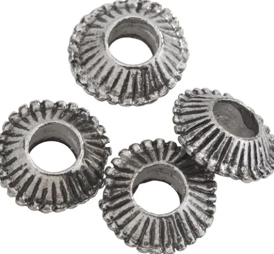 Metallperle, 4 Stück