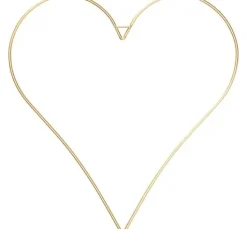 Metallring "Herz", Goldfarben