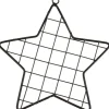 Metallring Stern "Gitter"