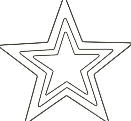 Metallring "Stern", Schwarz