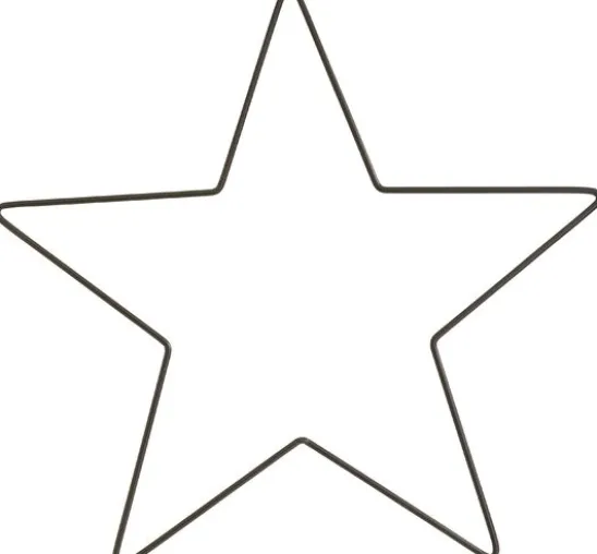 Metallring "Stern", Schwarz