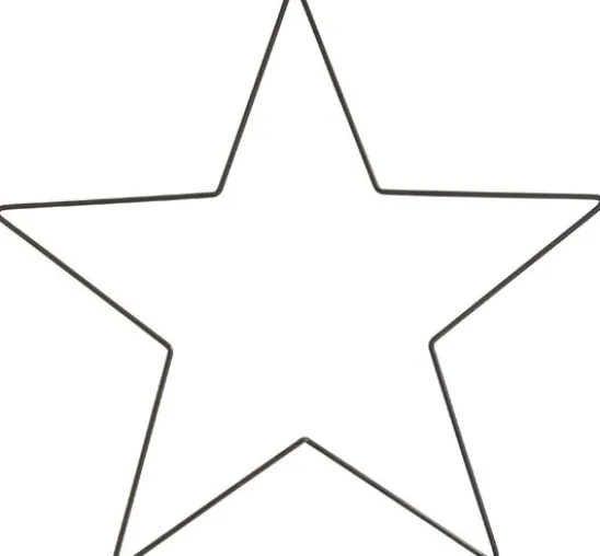 Metallring "Stern", Schwarz