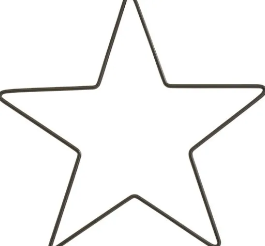 Metallring "Stern", Schwarz