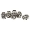 Metall-Schmuckperle "Blume", 6 Stück