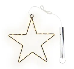 Metall-Stern mit LED-Mini-Lichter inkl. Timer 6/18 Std.