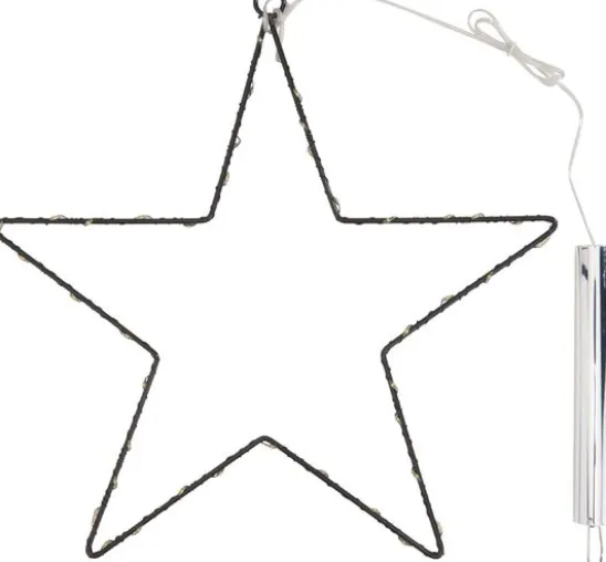 Metall-Stern mit LED-Mini-Lichter inkl. Timer 6/18 Std.