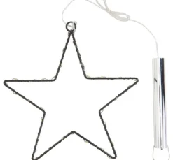 Metall-Stern mit LED-Mini-Lichter inkl. Timer 6/18 Std.