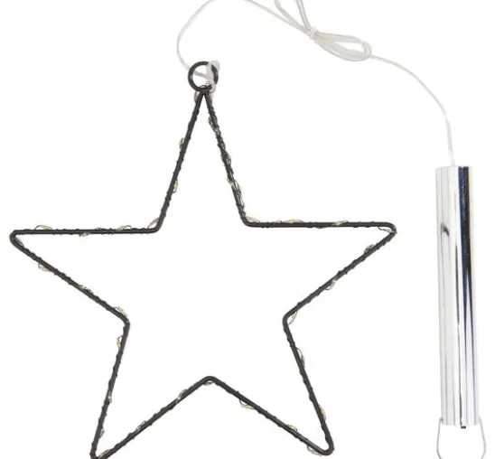 Metall-Stern mit LED-Mini-Lichter inkl. Timer 6/18 Std.