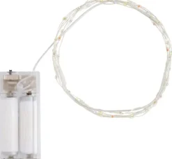 Micro-LED-Lichterkette, Bunt, mit Timer, 60 LEDs