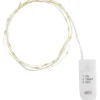 Micro-LED-Lichterkette, mit Timer, goldfarbener Draht, 20 LEDs