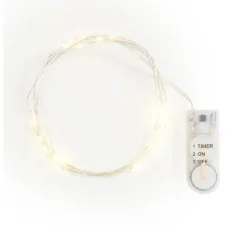 Micro-LED-Lichterkette mit Timer, 20 LEDs
