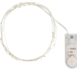 Micro-LED-Lichterkette mit Timer, 20 LEDs