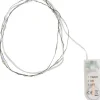 Micro LED Lichterkette, mit Timer, schwarzer Draht, 20 LEDs