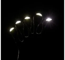 Micro LED Lichterkette, mit Timer, schwarzer Draht, 20 LEDs