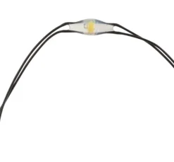 Micro LED Lichterkette, mit Timer, schwarzer Draht, 20 LEDs