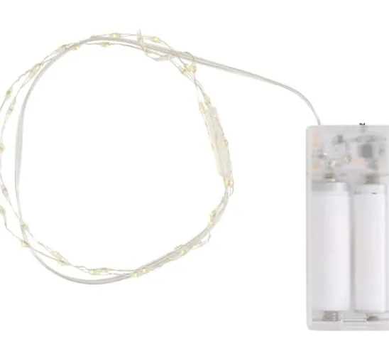 Micro-LED-Lichterkette mit Timer 6/18 Std., 40er LEDs