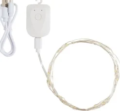 Micro-LED-Lichterkette, wiederaufladbar, 40 LEDs