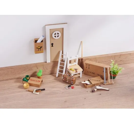 Miniatur Besen und Schaufel
