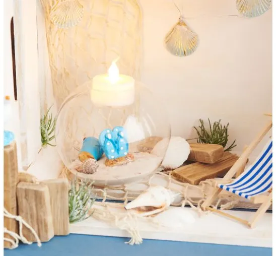 Miniatur Eimer & Flipflops