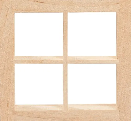Miniatur Fenster quadratisch "breite Tiefe"