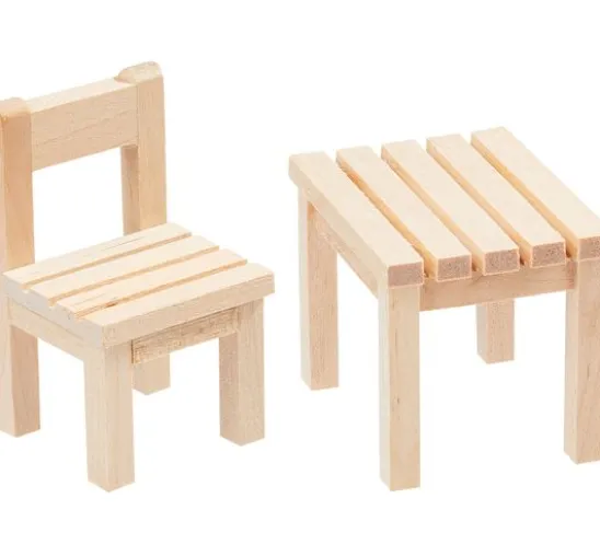 Miniatur Set "Tisch & Stuhl"