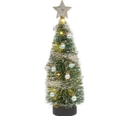 Miniatur Tanne mit LED Beleuchtung, 14 cm