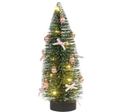 Miniatur Tanne mit LED Beleuchtung, 14 cm