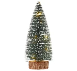 Miniatur Tanne mit LED Beleuchtung, 14 cm