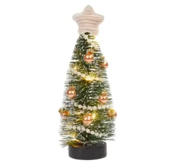 Miniatur Tanne mit LED Beleuchtung, 14 cm