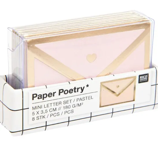 Mini Briefe Pastell