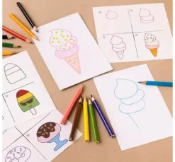 Mini Kreativset Zeichnen "Süße Sachen"