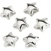 Mini-Metall-Perle "Stern", 6 Stück