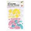 Moosgummi Glitter-Sticker