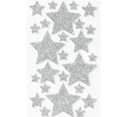 Moosgummi Glitter-Sticker
