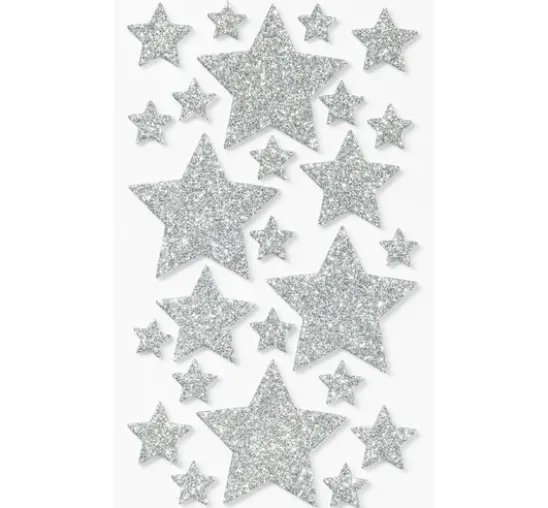 Moosgummi Glitter-Sticker