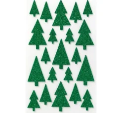 Moosgummi Glitter-Sticker