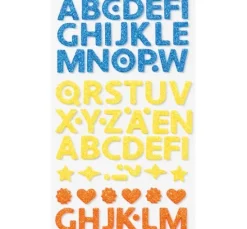 Moosgummi Glitter-Sticker
