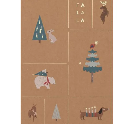 Motivblock "Kraftpapier Xmas"
