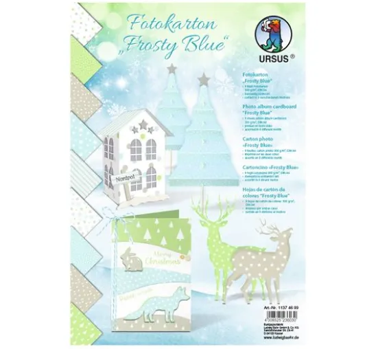 Motiv-Fotokarton "Frosty Blue"