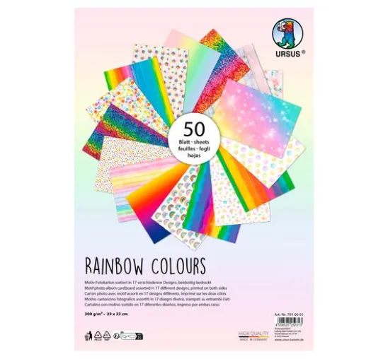 Motiv-Fotokarton-Kollektion "Rainbow"