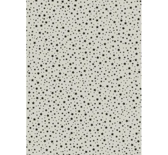 Motivkarton "Grey Line", Sterne schwarz