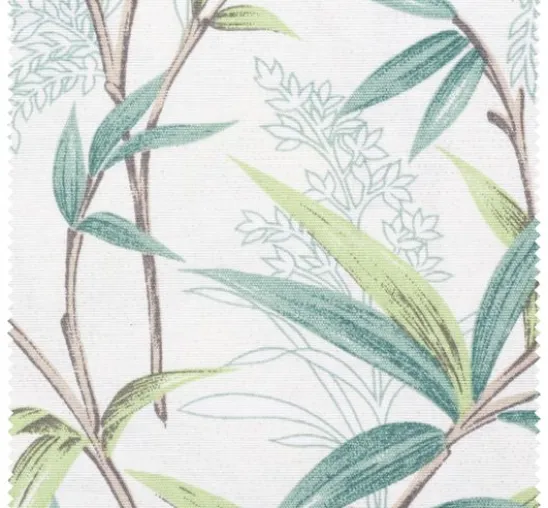 Motiv-Stoff Leinenoptik "Bambu"