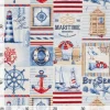 Motiv-Stoff Leinenoptik "By the Sea"