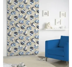 Motiv-Stoff Leinenoptik "Harbour"