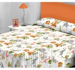 Motiv-Stoff Leinenoptik "Junior"