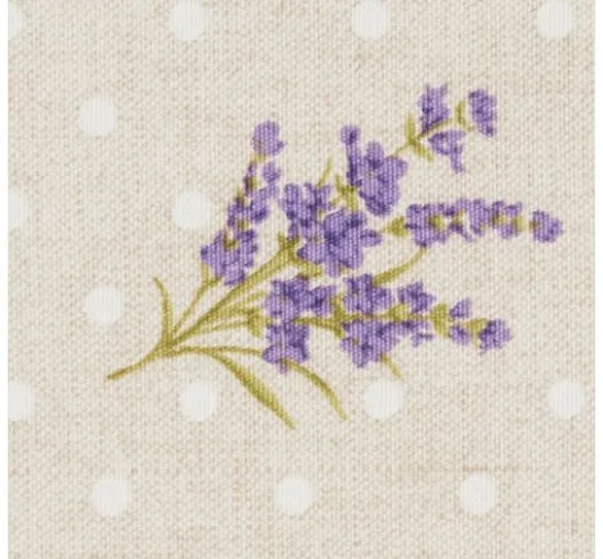 Motiv-Stoff Leinenoptik "Provence"