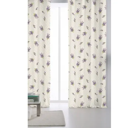 Motiv-Stoff Leinenoptik "Provence"